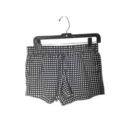 J Crew Shorts Women's Size 4 Black White Polka Dots Linen Blend - Picture 2 of 6